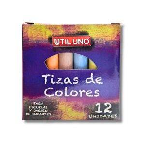 UTIL UNO TIZA COLORES SURTIDA X 12 U