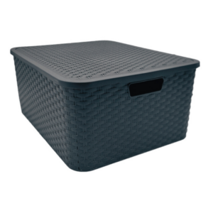 POO CANASTO NEGRO C/TAPA