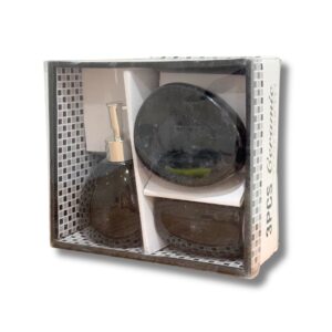 ENCANTA SET BAÑO x3 CERAM. NEGRA