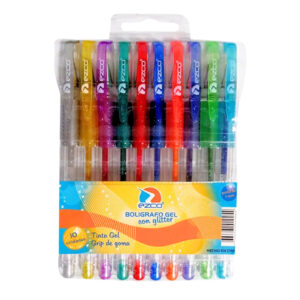 EZCO BOLIGRAFO GLITTER x10u.