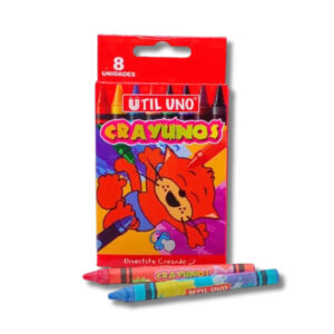 UTIL UNO CRAYONES COLOR x8u.