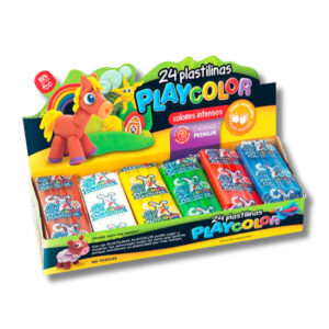 PLAYCOLOR PLASTILINA SURT. x24u