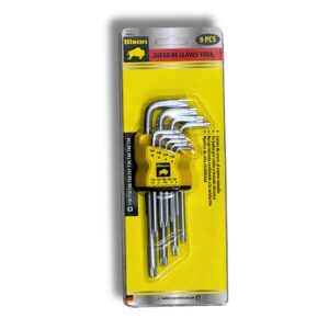 BISON LLAVES TORX SET x9