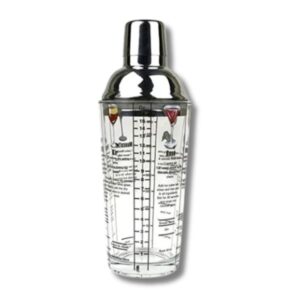 CRYSTAL COCTELERA VIDRIO C/MED