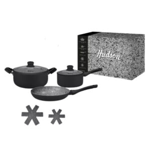 HUDSON SET GRANITO NEGRO 7 P.