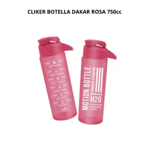 CLIKER BOTELLA DAKAR ROSA 750cc