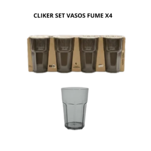 CLIKER SET VASOS FUME X4