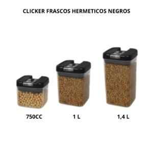 CLIKER FRASCO HERMETICO NEGRO