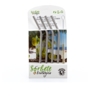 CIMARRON SORBETE ECO X4 ACERO INOX.