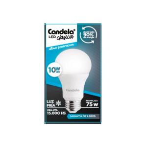 CANDELA LAMPARA LED 10W PACK X5