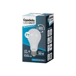 CANDELA LAMPARA LED FRIA 7W PACK X5