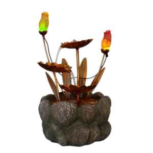 FUENTE TULIPANES C/LED 36cm