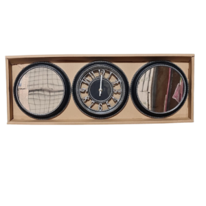 HOME RELOJ PARED + 2 ESPEJOS (COD-061)
