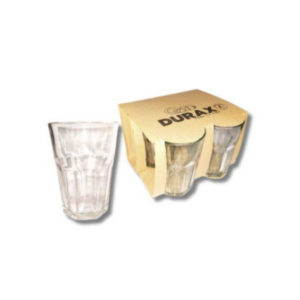 DURAX VASO FACETEADO PACK X4